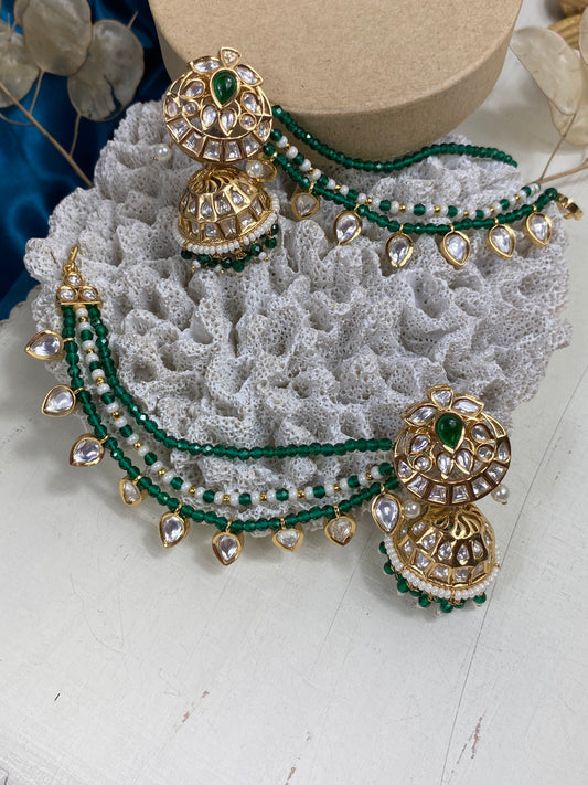 FMC143 - Uncut Kundan Earrings