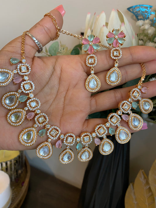 Luna - Uncut Kundan Necklace - $40 OFF