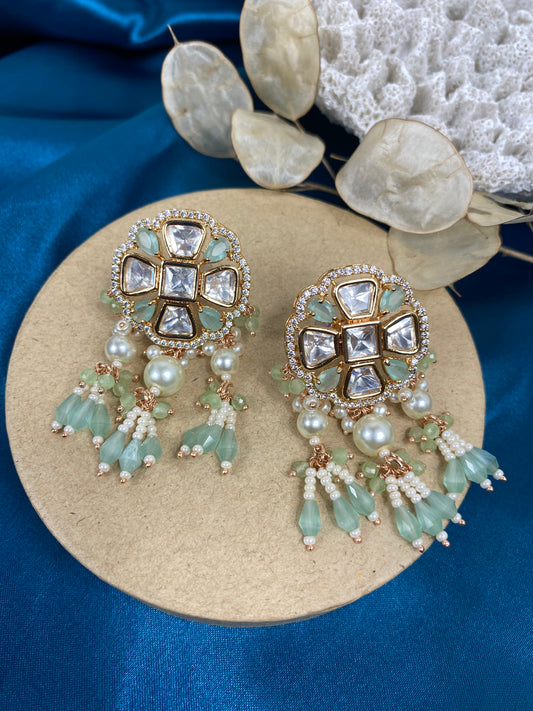 HEATHER - Uncut Kundan Earrings