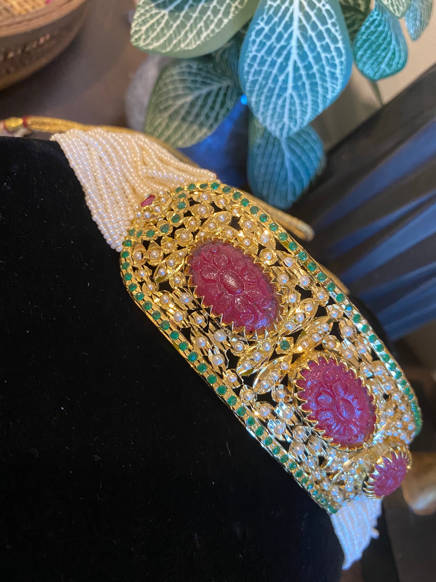 FMC1088 - Jadau Chokar with Earrings