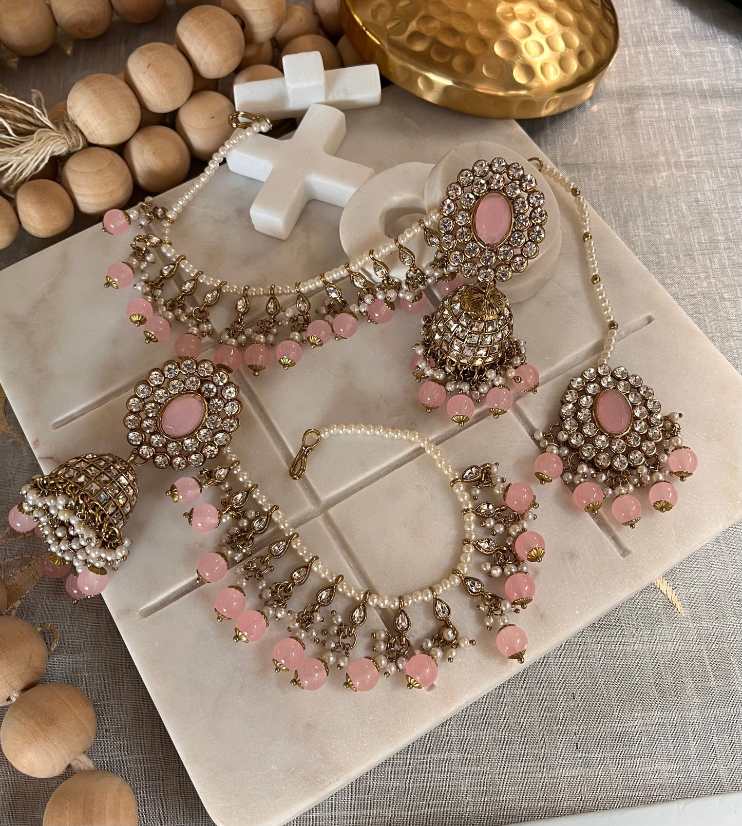 FMC567- Polki Necklace Set