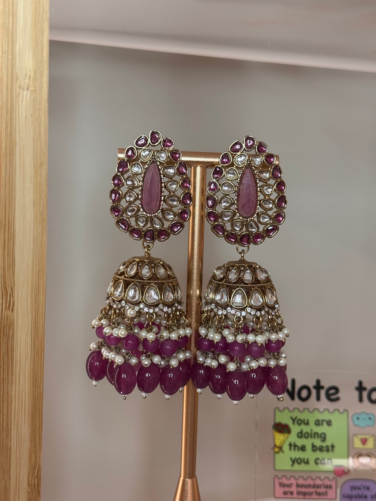 FMC595 - Kundan Jhumki Earrings