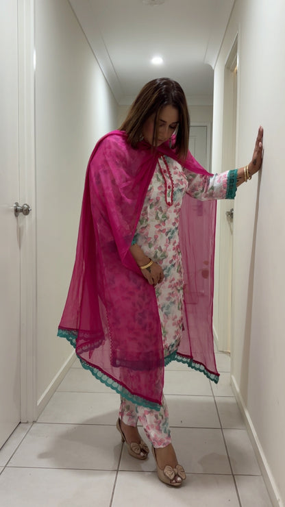 Classic Organza Pant Suit