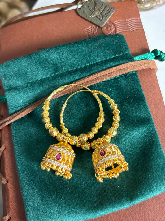 FMC9099 - Gold Plated  Traditional Hoops