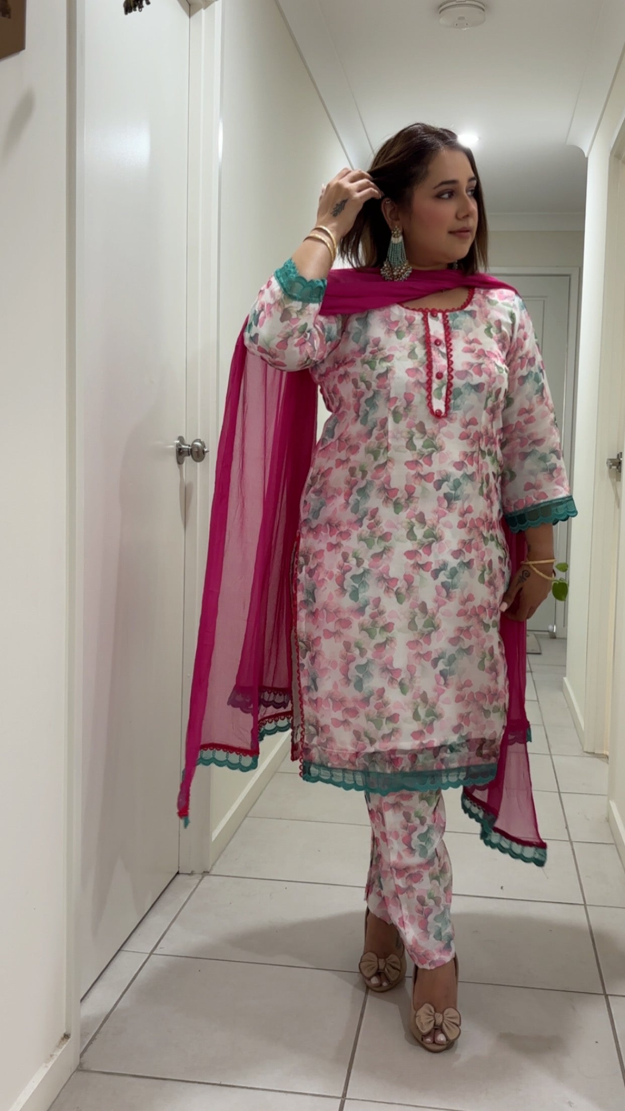 Classic Organza Pant Suit