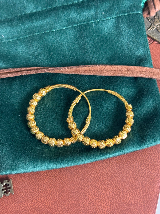 FMC9040 - Gold Plated Traditional Hoops