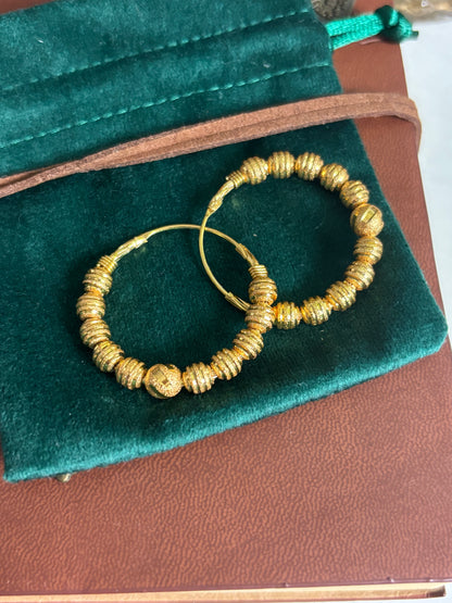 FMC9070 - Gold Plated  Traditional Hoops