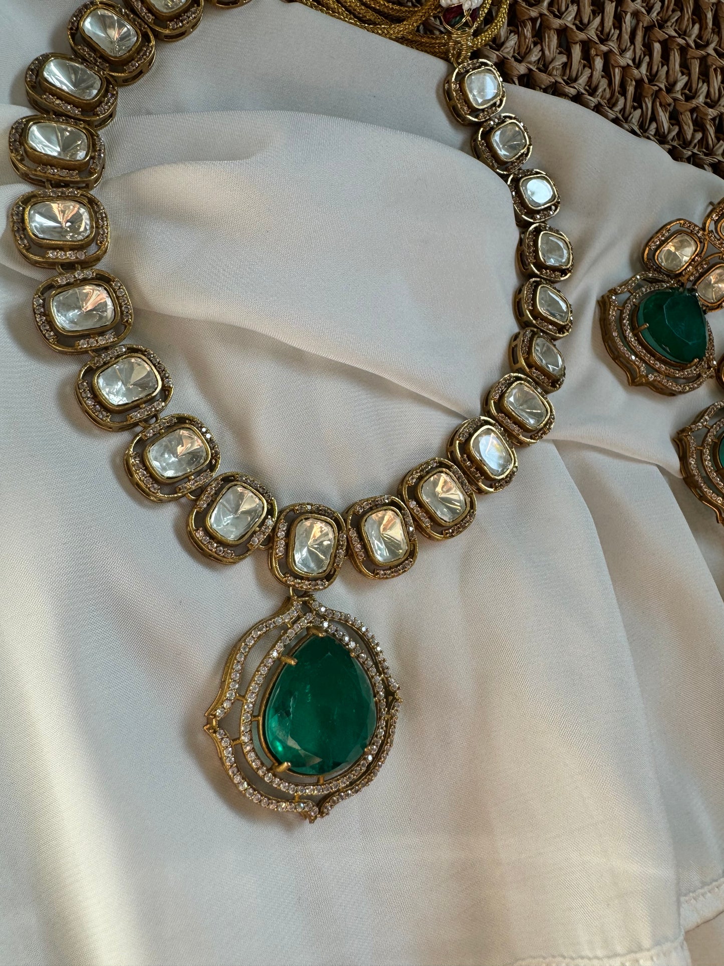 FMC2952 - Uncut Kundan Necklace