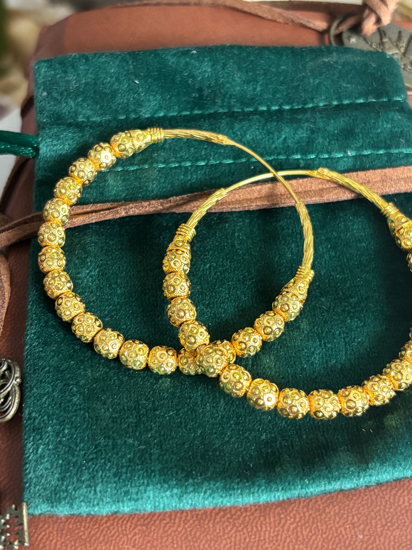 FMC9009 - Gold Plated  Traditional Hoops