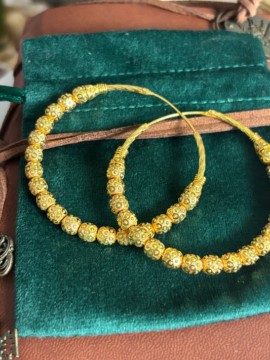 FMC9009 - Gold Plated  Traditional Hoops