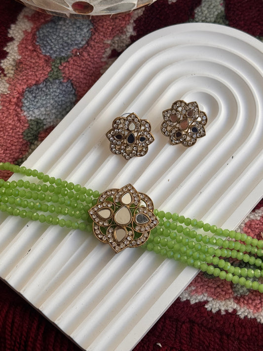 FMC062 - Mirror Chokar Necklace