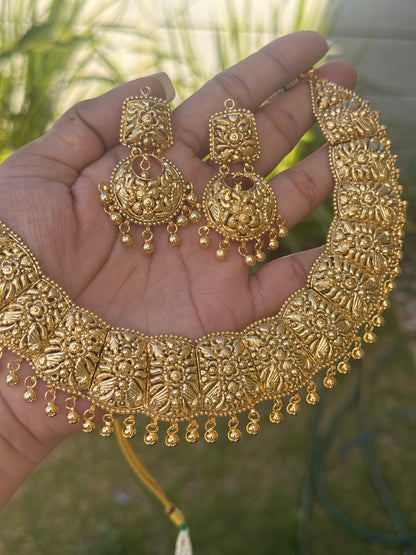 FMC3350 - 2 Gram Gold Plated Necklace Set