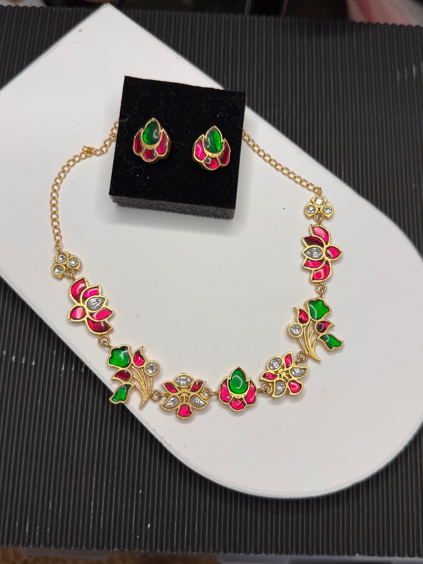FMC1904 - Pachi Kundan Necklace