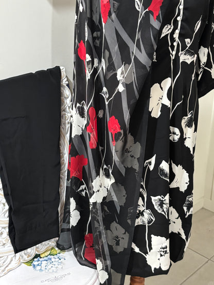 Digital Printed Crepe Pant Suit