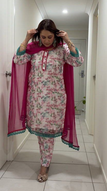 Classic Organza Pant Suit