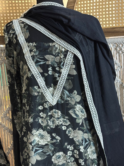 Pure Tabby Silk Farshi Salwar Suit