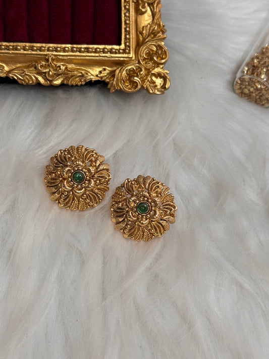 FMC1213 - 2 Gram Gold Plated Stud Earrings