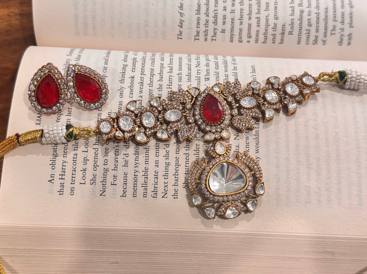 FMC2365 - Mossanite Kundan Necklace