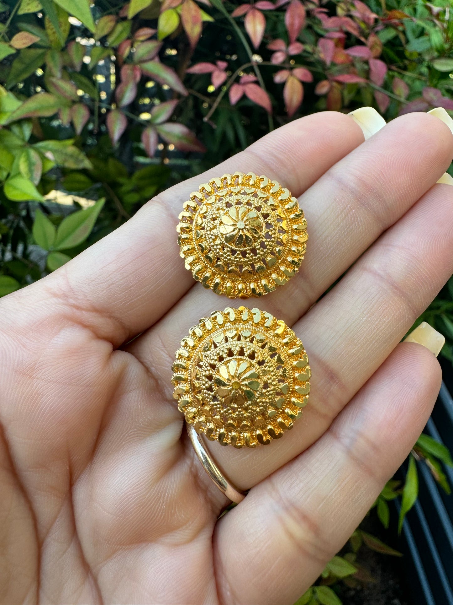 FMC094 - Gold plated stud earrings