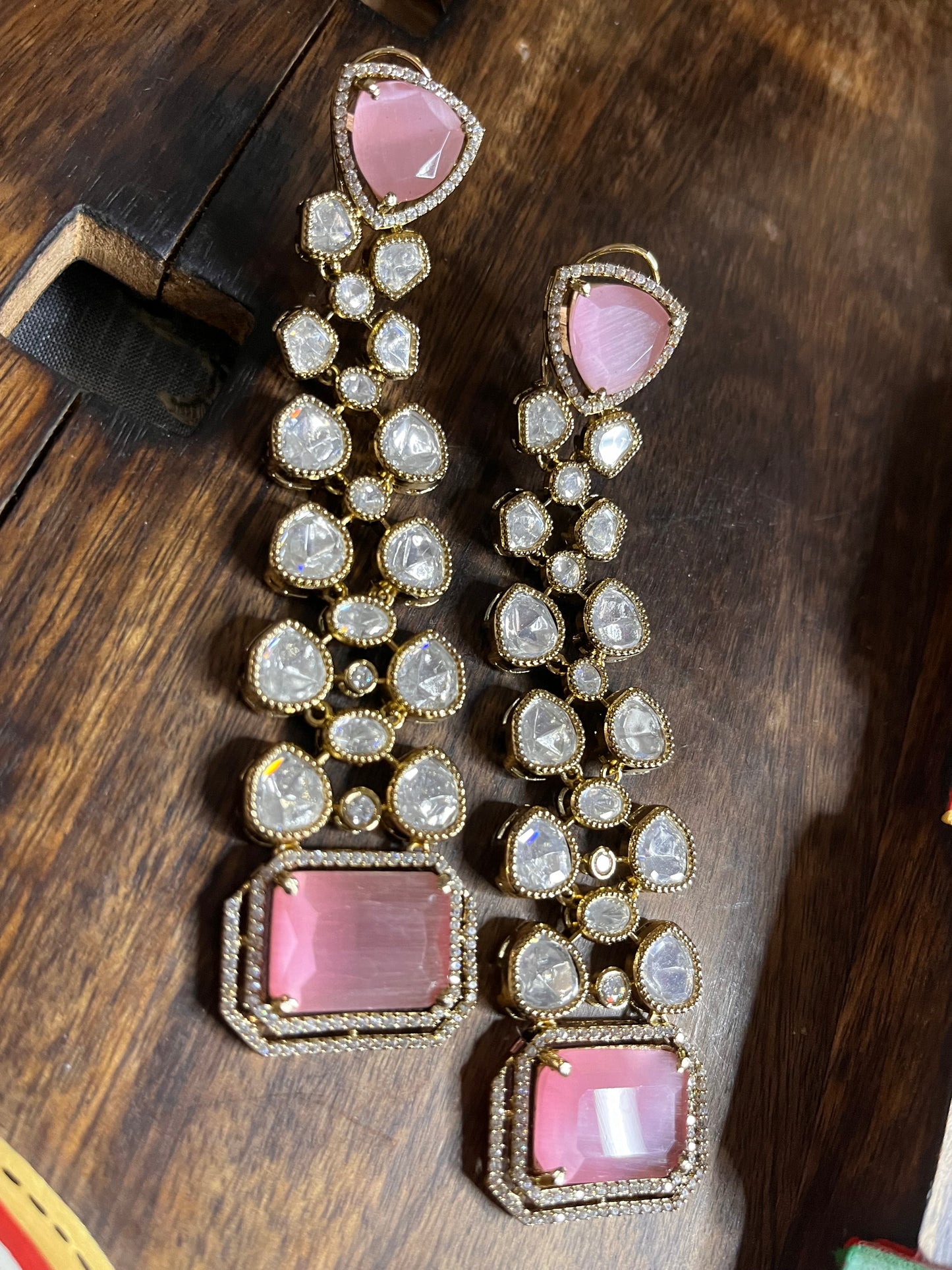 FMC760 - Uncut Kundan Earrings