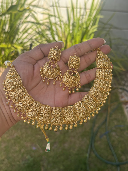 FMC3350 - 2 Gram Gold Plated Necklace Set