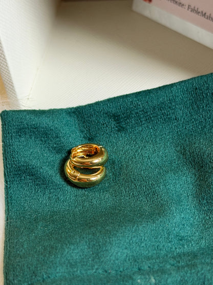 FMC510 - Gold Plated Hoops