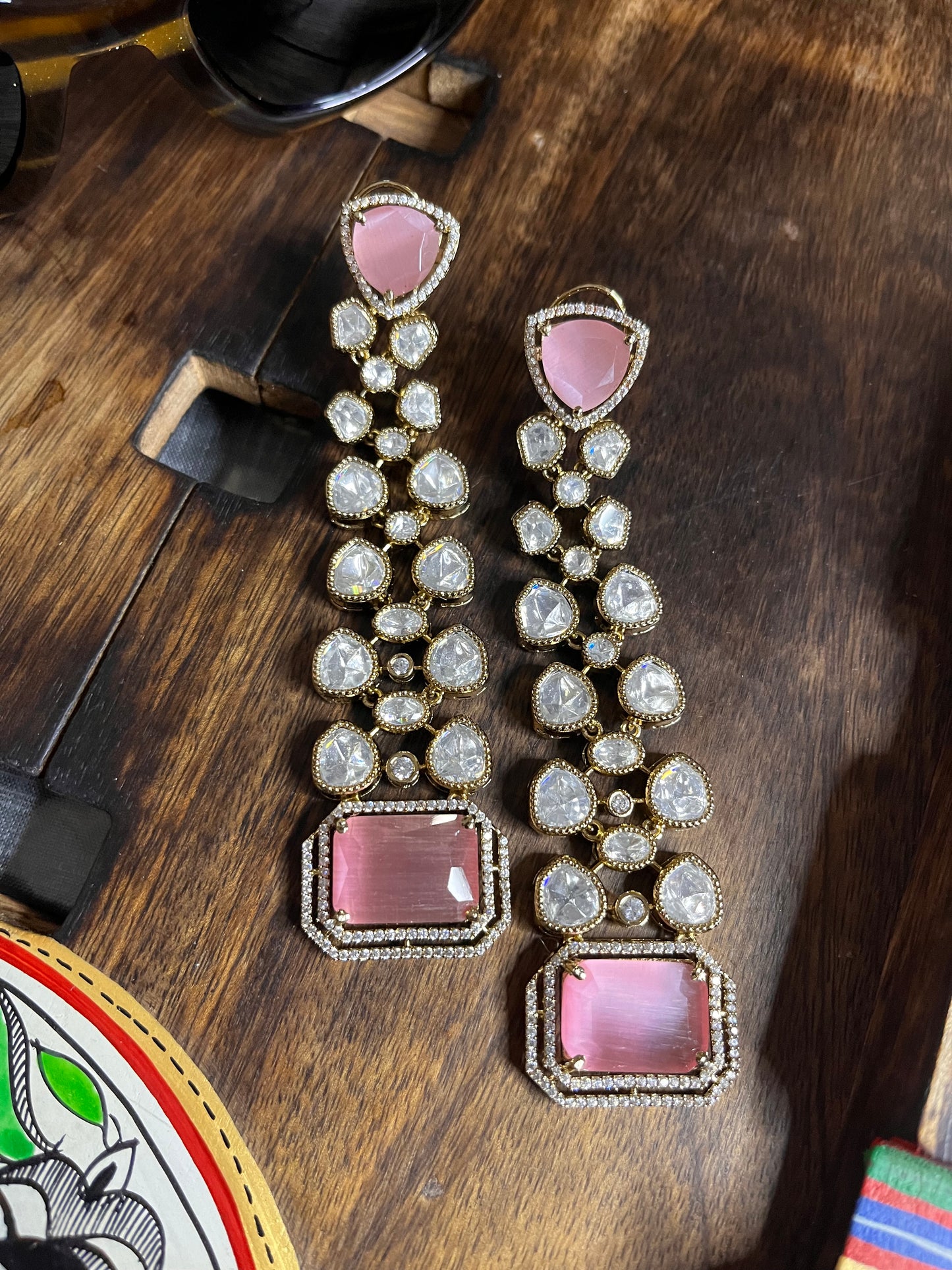 FMC760 - Uncut Kundan Earrings