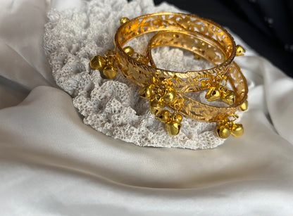 FMC175 - Gold Plated Ghungroo Kangan - $15 OFF