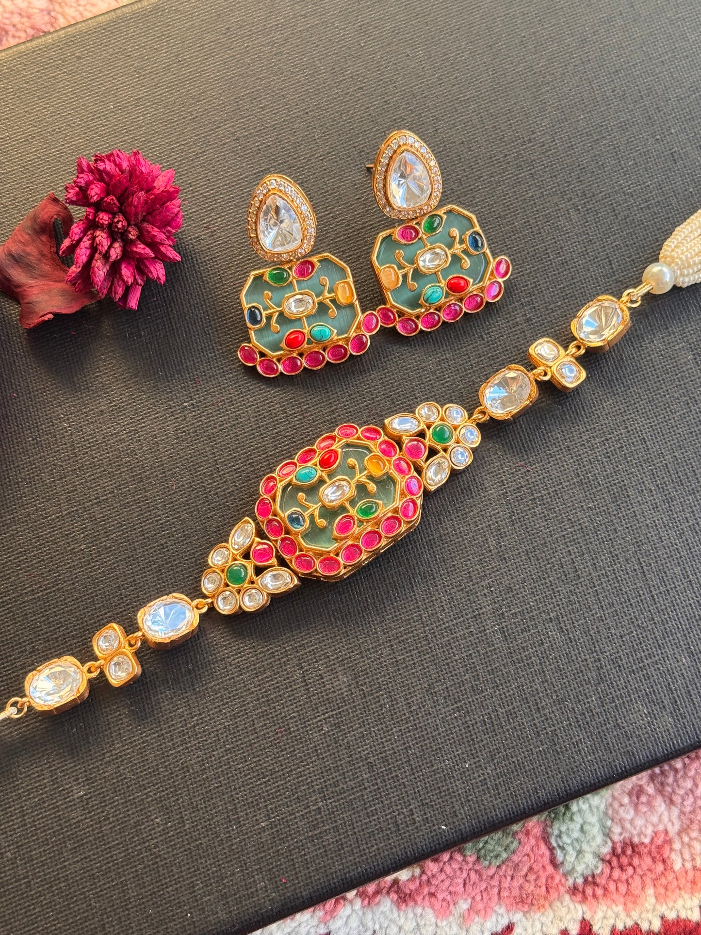 FMC3456 - Antique Mossanite Chokar