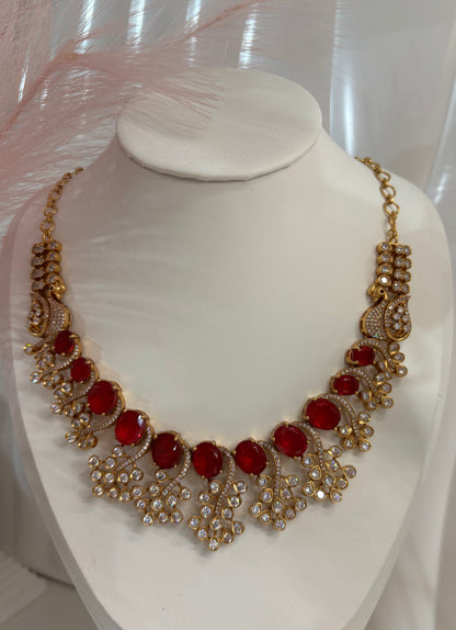 FMC4475 - Uncut Kundan Necklace Set