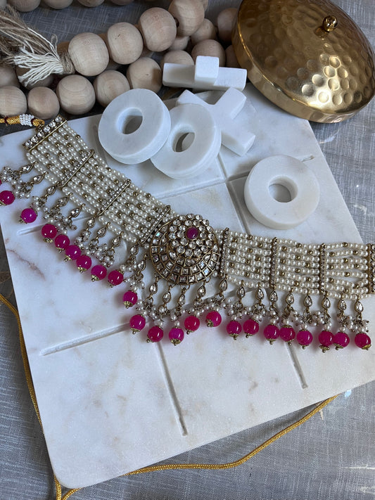 FMC567- Polki Necklace Set