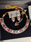 FMC1980 - Mossanite Kundan Necklace
