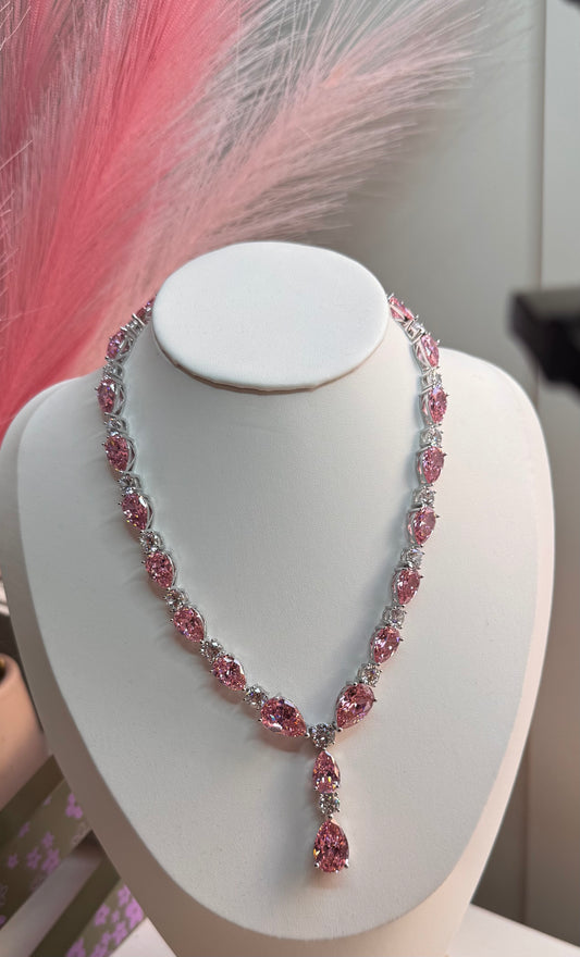 FMC6754 - WGP Swarovski Crystal Stone Necklace