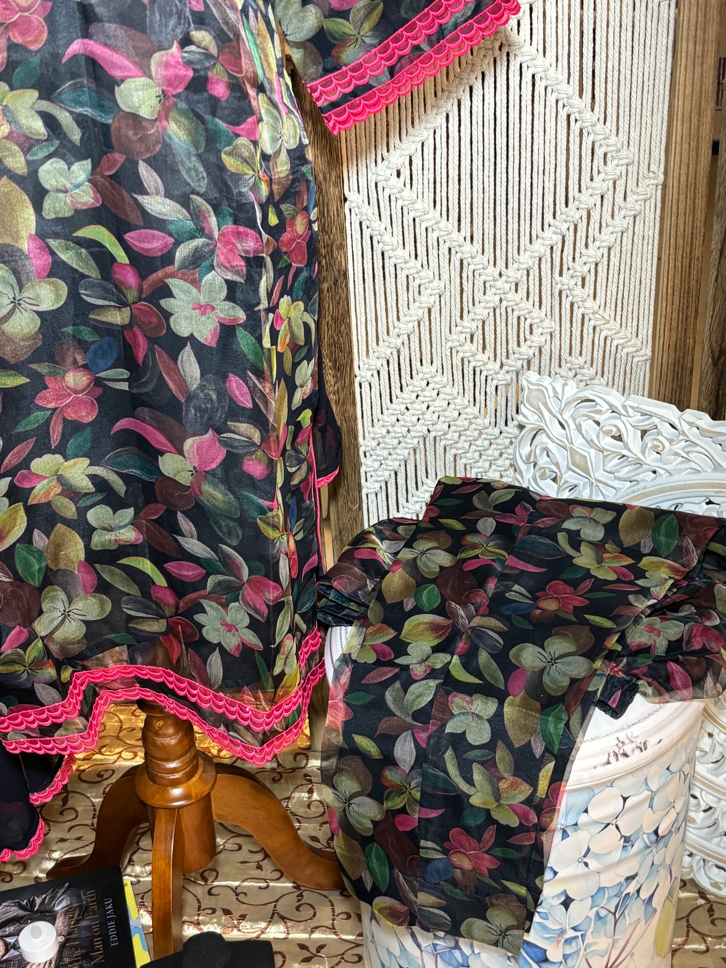 Classic Organza Blue Salwar Suit with Dupatta