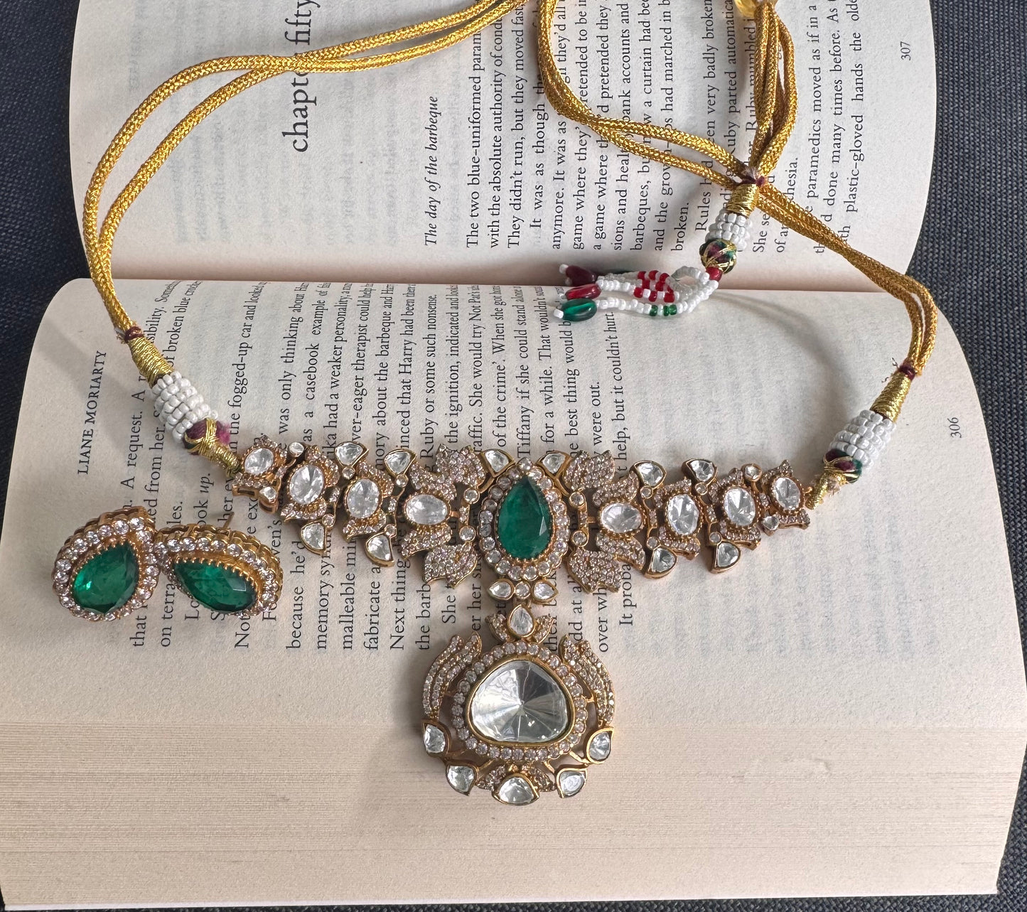 FMC2365 - Mossanite Kundan Necklace