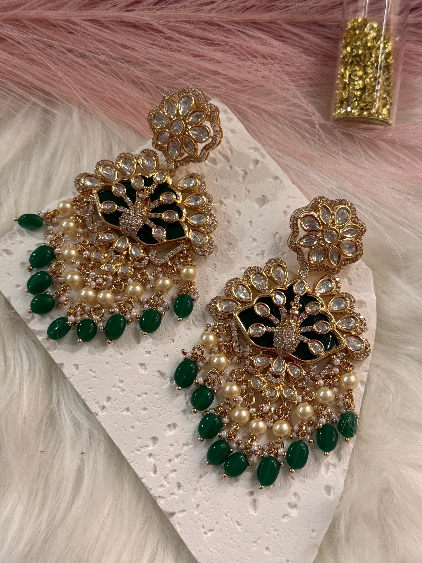 FMC2640 - Uncut Kundan Earrings