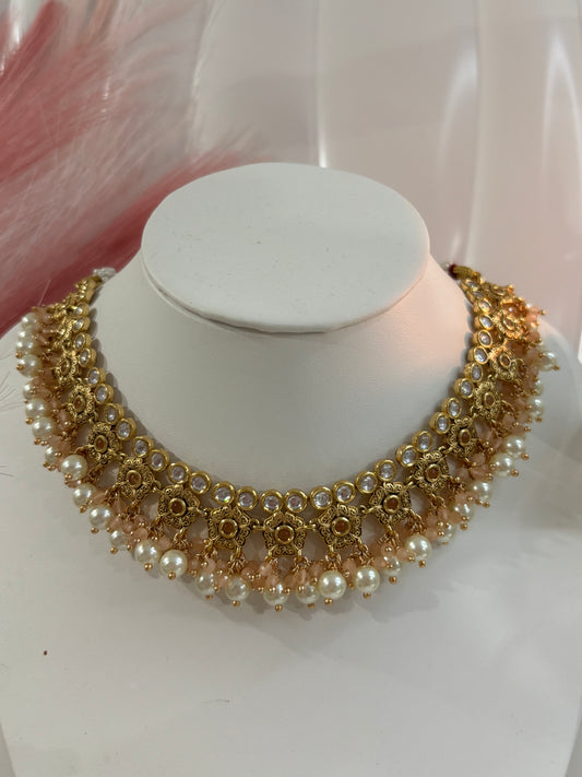 FMC3032 - Uncut Kundan Amarpali Necklace