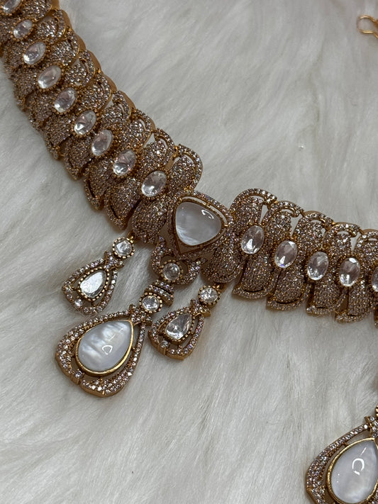 FMC3980 - Mossanite Kundan Necklace