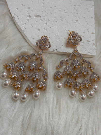 FMC1356 - WGP CZ Earrings