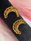 FMC865 - Antique Gold Plated Hair Clips