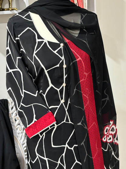 Digital Printed Crepe Pant Suit