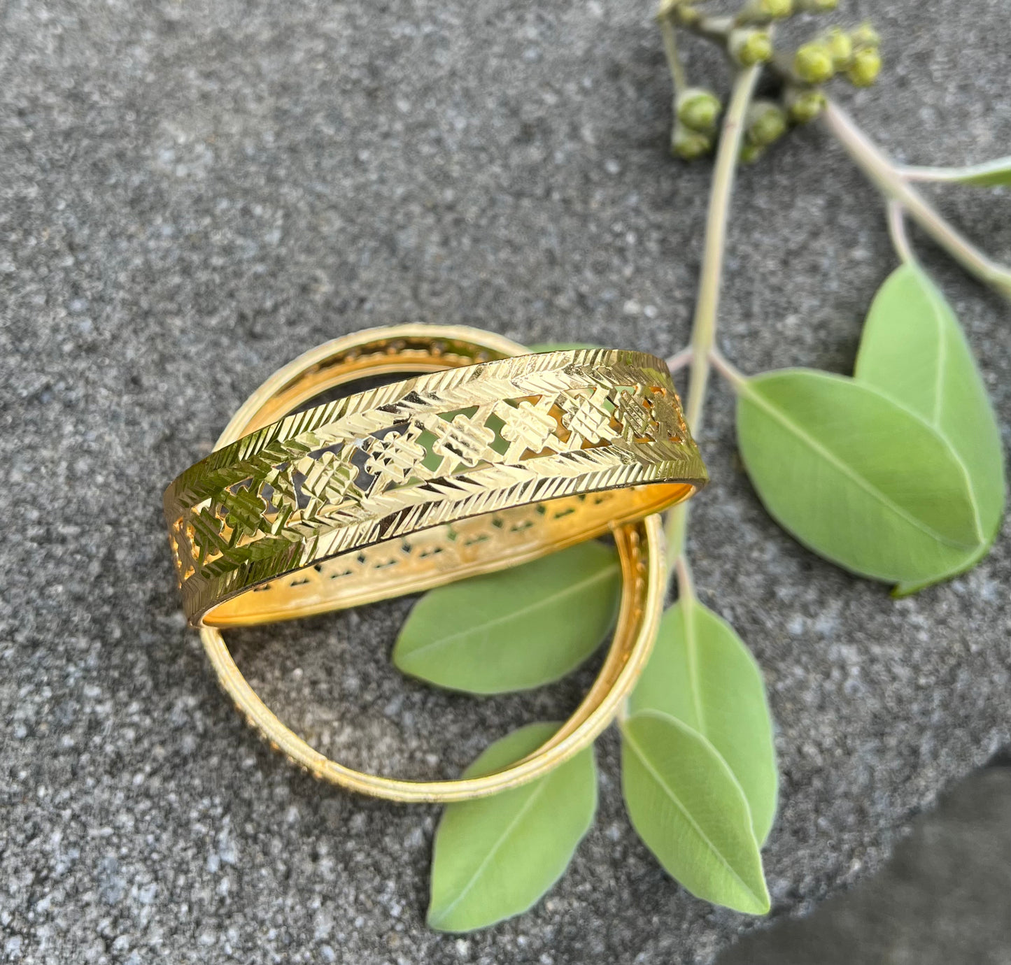 FMC145 - Gold Plated Kangan - $17 OFF