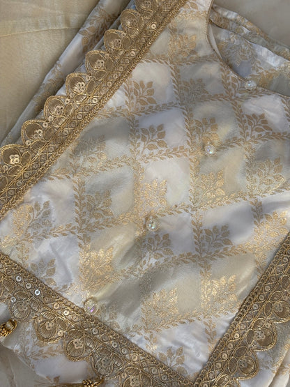 Banarasi Kurta Plazo Set.