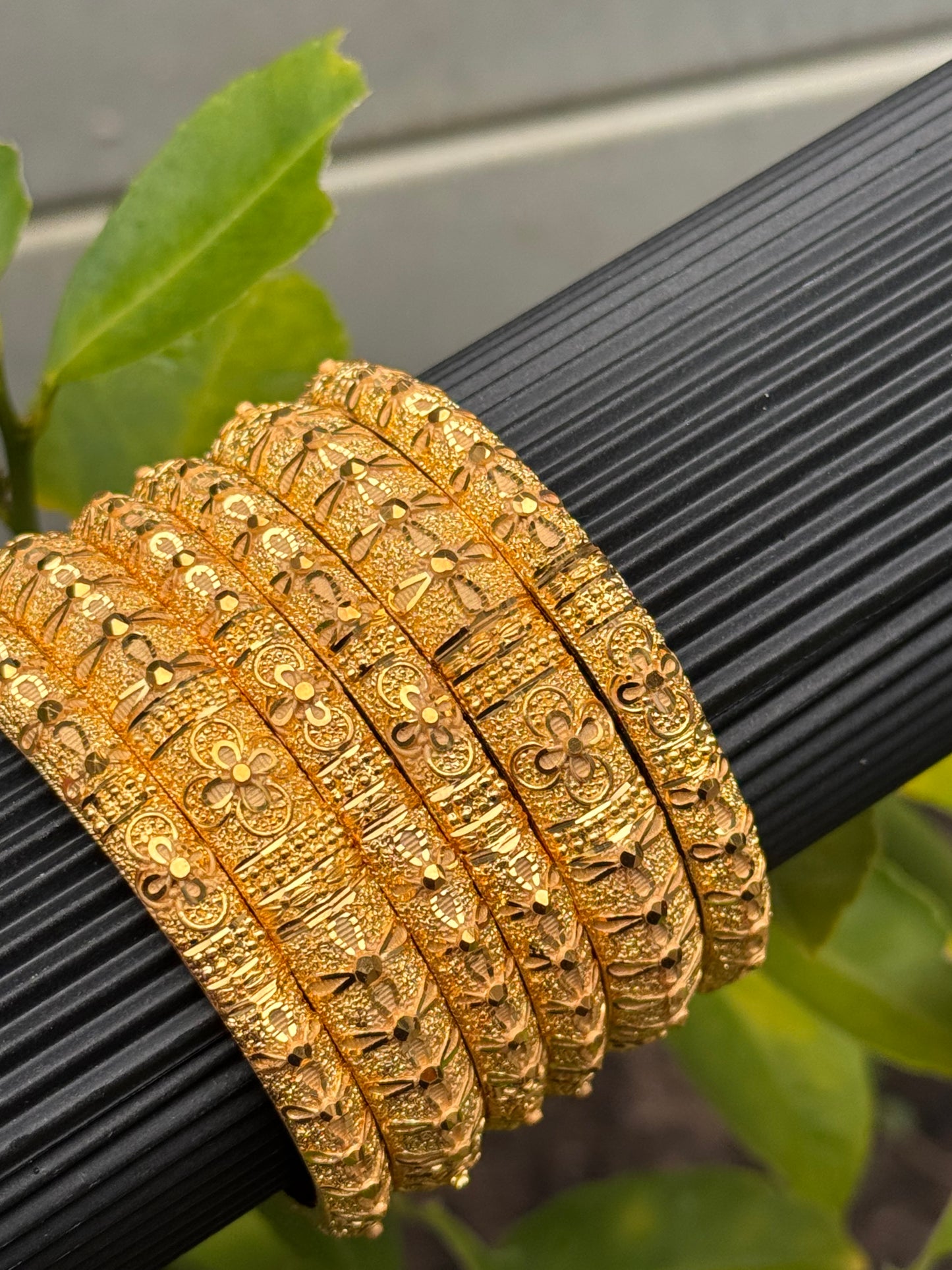 FMC1539 - Gold Plated Bangles Set