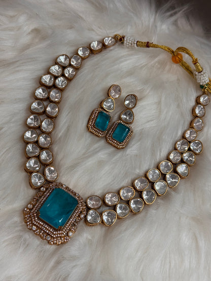 FMC2950 - Mossanite Kundan Necklace
