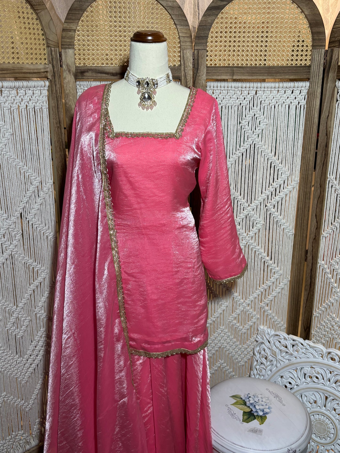 Fendi Silk Plazo Suit