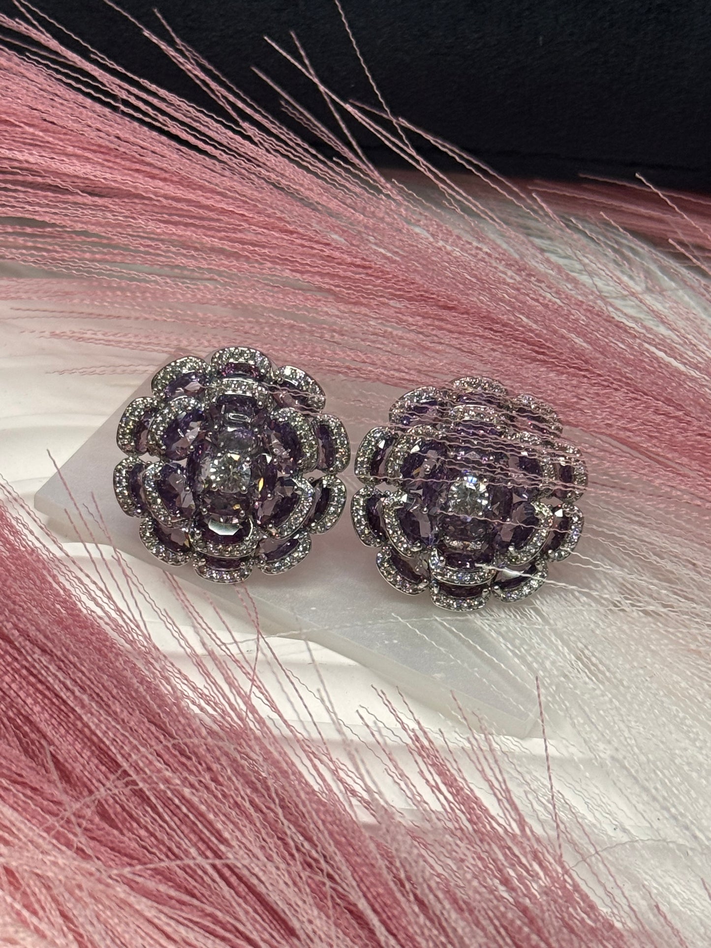 FMC1122 - WGP 3D Floral Stud Earrings