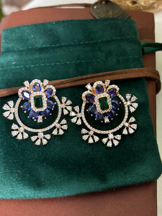 FMC1515 - Hajoori Lal Style Stud Earrings