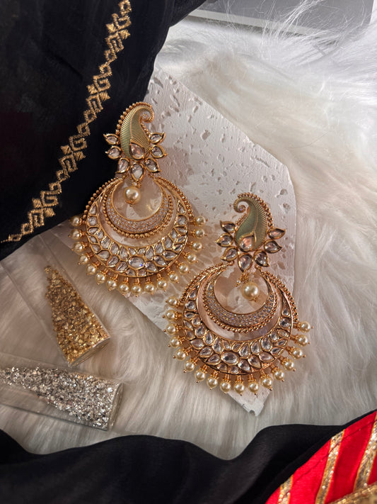 FMC1895 - Uncut Kundan Earrings