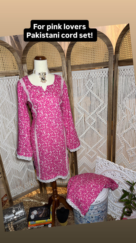 Pakistani Celebrity Style Cord Set